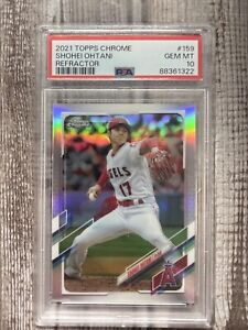 2021 Topps Chrome Shohei Ohtani Refractor PSA 10