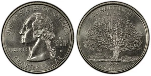 1999-D Connecticut State Quarter - sin circular - Denver como nuevo - Statehood STD05 - Imagen 1 de 1