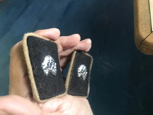 Vintage 1930s Authentic German Panzer Collar Tab Patch Matched Set 2 - Picture 1 of 7