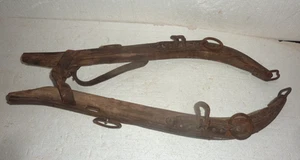 Antiguo caballo de madera rústico Hames Western Country Farm par de colección 25" #1 - Imagen 1 de 3