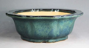 Tokoname Flower-shape Bonsai Pot by Reihou (Seizan kiln), #06E01 : 253*253*H90mm - Picture 1 of 7