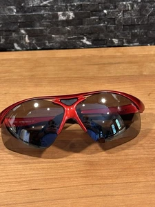 BOLLE VIGILANTE Red Black Sunglasses France *FRAMES ONLY* -NEED NEW RUBBER TIPS - Picture 1 of 13