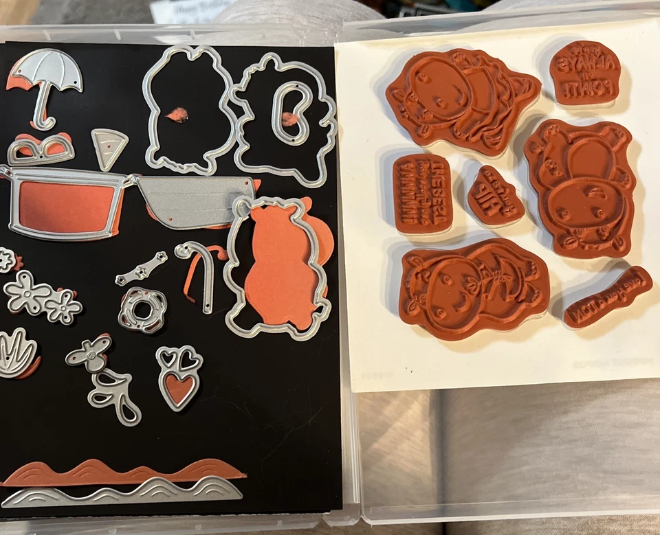 Troqueles de hipopótamos e hipopótamos hippies Foto 1 de 1