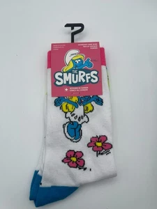 The Smurfs White Smurfette Womens Crew Socks - Picture 1 of 2
