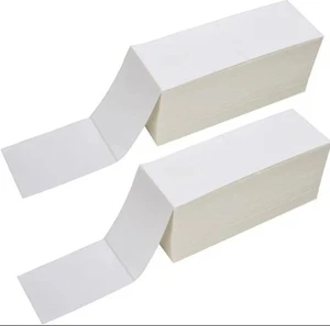 3000 4x6 Fanfold Thermal Shipping Labels UPS CERTIFIED / USPS fits most printers - Picture 1 of 15