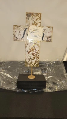 Give Faith Pedestal Christine Adolph Collection Spiritual  Demdaco NIB - Image 1 of 4