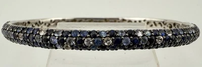 BRAZALETE EFFY BH PLATA ESTERLINA 925 ZAFIRO BISAGRAS 6 3/4” K783B Foto 1 de 4