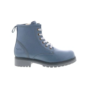 Bos. Botas de vestir informales con cordones de cuero azul para mujer & Co. Carinas - Imagen 1 de 8