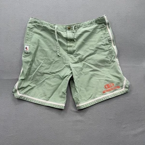 Nike Shorts Herren Large grün NSW N-72 Baumwolle Leichtathletik Paspel Reißverschluss Fliegen Freizeit - Bild 1 von 9