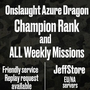 World Of Tanks l Onslaught Azure Dragon l Champion Rank Hold l WOT l EU/NA - Picture 1 of 1