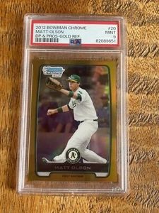 MATT OLSON 2012 1ER BOWMAN CROMADO ORO REFRACTOR RADIOCONTROL /50 PSA 9 como nuevo - Imagen 1 de 2
