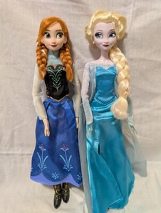 Disney Store Frozen Anna Elsa 2013 muñecas cantoras sin cajas - Imagen 1 de 7