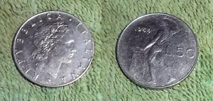 RFM 78596 World Coins Italy 1964 50 Lire AU Condition - Picture 1 of 1