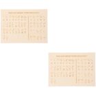 2pcs Wood Braille Board Wood Braille Letter Board Blind People Teaching