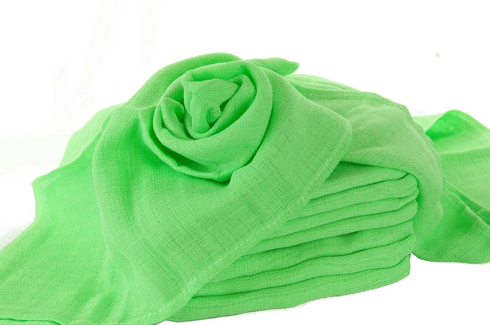 DUBISTDA.DE Mullwindeln grün kochfest Spucktücher Mulltücher Mulltuch Spucktuch