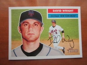 2005 TOPPS HERITAGE BASEBALL DAVID WRIGHT # 199 NEW YORK METS - Picture 1 of 4