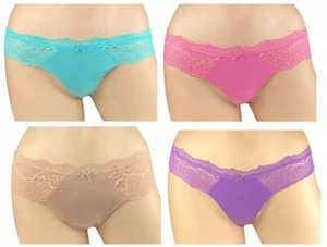 VICTORIA'S SECRET DREAM ANGELS FLORAL LACE TRIM THONG PANTY XS S M L XL NWT - Picture 1 of 9