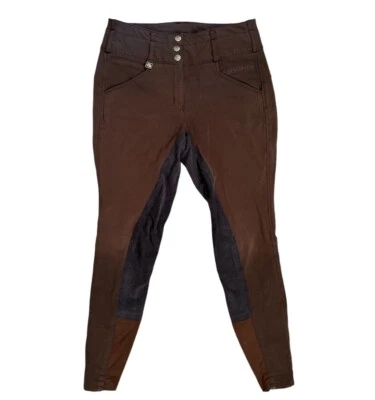 Pantalones de montar Romfh Champion asiento completo - marrón y negro - 28R - usados en excelente estado Foto 1 de 4