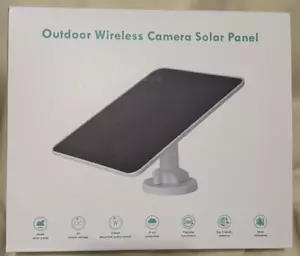 4W Solar Panel Charging Compatible with Arlo Pro 3/Pro 4/Pro 5S/Ultra/Ultra 2 - Picture 1 of 5