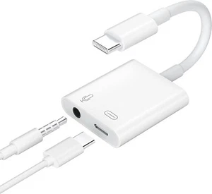 Adaptateur audio USB C vers 3,5 mm, adaptateur casque USB C et chargeur PD 60w USB-C t - Photo 1 sur 7