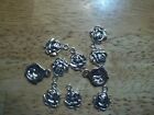 10 pc. ROSE Charms