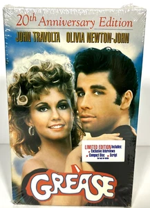 Grease VHS 1998 20th Anniversary Edition John Travolta Olivia Newton John NEW - Imagen 1 de 6