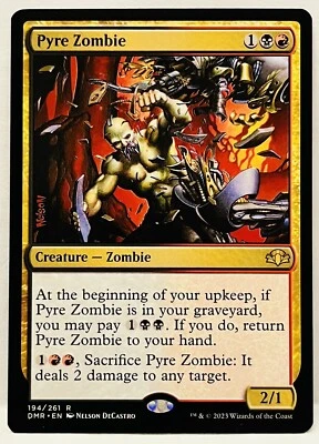 MTG-Pyre Zombie (#194) Dominaria Remastered-Regular-NM - Image 1 of 2