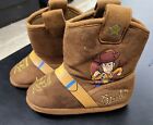 Disney Toy Story Woody Toddler Boys' Slipper Boots Size 9-10