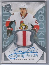 15-16 UD THE CUP ROOKIE AUTOGRAPH PATCH #182 SHANE PRINCE RC AUTO 60/249 2CL