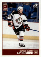 2003-04 Pacific Exhibit Buffalo Sabres Hockey Card #19 J-P Dumont