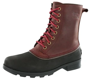 SOREL EMELIE 1964 BOTAS IMPERMEABLES DE CUERO LACEUP PARA MUJER - Imagen 1 de 5
