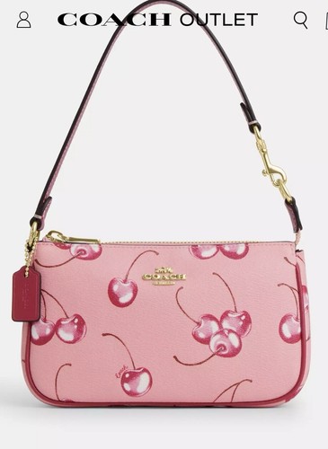 ❤️❤️ COACH CR827 Nolita 19 nuovo con etichette con stampa ciliegio
