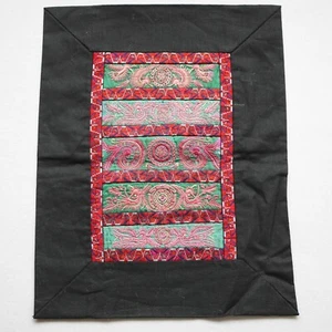 Antique Chinese Tribe Miao Hmong Hand Embroidered Panel Textile / EP8050 - Picture 1 of 9
