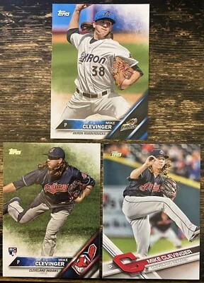 MIKE CLEVINGER Topps RC LOT 2016 Pro Debut 196 Update US69 Indians ROOKIE Padres - Image 1 of 2
