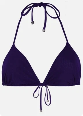 Dolce & Gabbana D&G Sliding Triangle Bikini Top in Indigo - UK M/EU Large  - Image 1 of 3