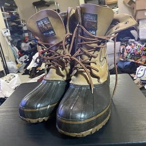 Wolverine Stiefel Herren 10 isoliert wasserdicht Stahlschaft Schuhe Great Lakes hellbraun - Bild 1 von 9