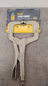 Irwin Tool Vise Grip C Clamp Locking Plier 11R Regular Pad 275mm 11in - Picture 1 of 7