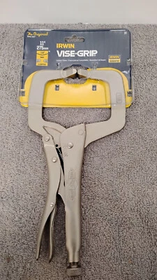 Irwin Tool Vise Grip C Clamp Locking Plier 11R Regular Pad 275mm 11in‏ - Image 1 of 4