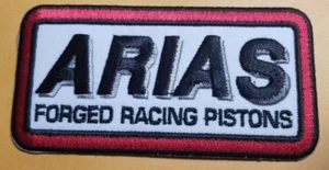 Parche bordado ARIAS FORJADO PISTONES CARRERAS aprox 2X3,75" - Imagen 1 de 2