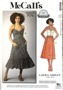 McCall's Pattern M8429 Misses Top/Skirt Sizes: 18-26 Vintage 70's Laura Ashley - Picture 1 of 2