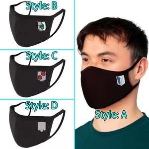 Handmade Attack on Titan Scout Logo Icon Anime Inspire Expression Face Mask New - Picture 1 of 6