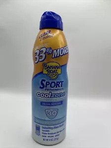 Banana Boat Clear UltraMist Sport Performance Coolzone SPF 30, 8.0 OZ - Picture 1 of 1