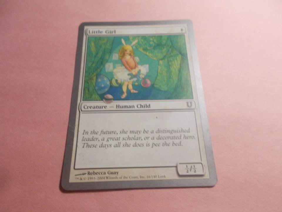 Little Girl x1 MTG Unhinged Common White Creature NM - Image 1 of 1