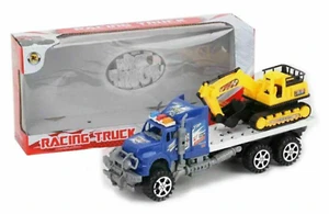 Racing Truck with Excavator Digger Construction Vehicle Toy For Kids - Picture 1 of 1