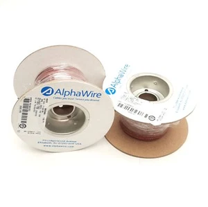 Lot of 2 Alpha Wire 6823 Hook-Up Wire 100' Brown, 22AWG (7/30)BC, 300V - Picture 1 of 4