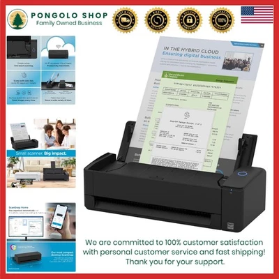 iX1300 Color Document & Receipt Scanner - Auto Feeder, Ideal Workspace Solution - Image 1 of 4