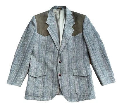 Abrigo deportivo occidental de lana vintage Pendleton 44 parches largos en el codo chaqueta blazer Foto 1 de 4