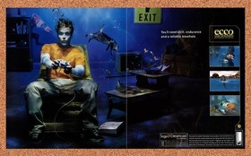 2000 Ecco The Dolphin Defenders Of The Future Dreamcast Original Ad / Promo v1