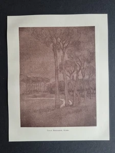 Impresión antigua 1909 - Villa Borghese - Roma - Joseph Pennell - Imagen 1 de 2