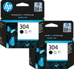 HP 304 Black Ink Cartridge Twin Pack - Bild 1 von 6